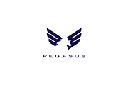 horse pegasus unicorn wings logo
