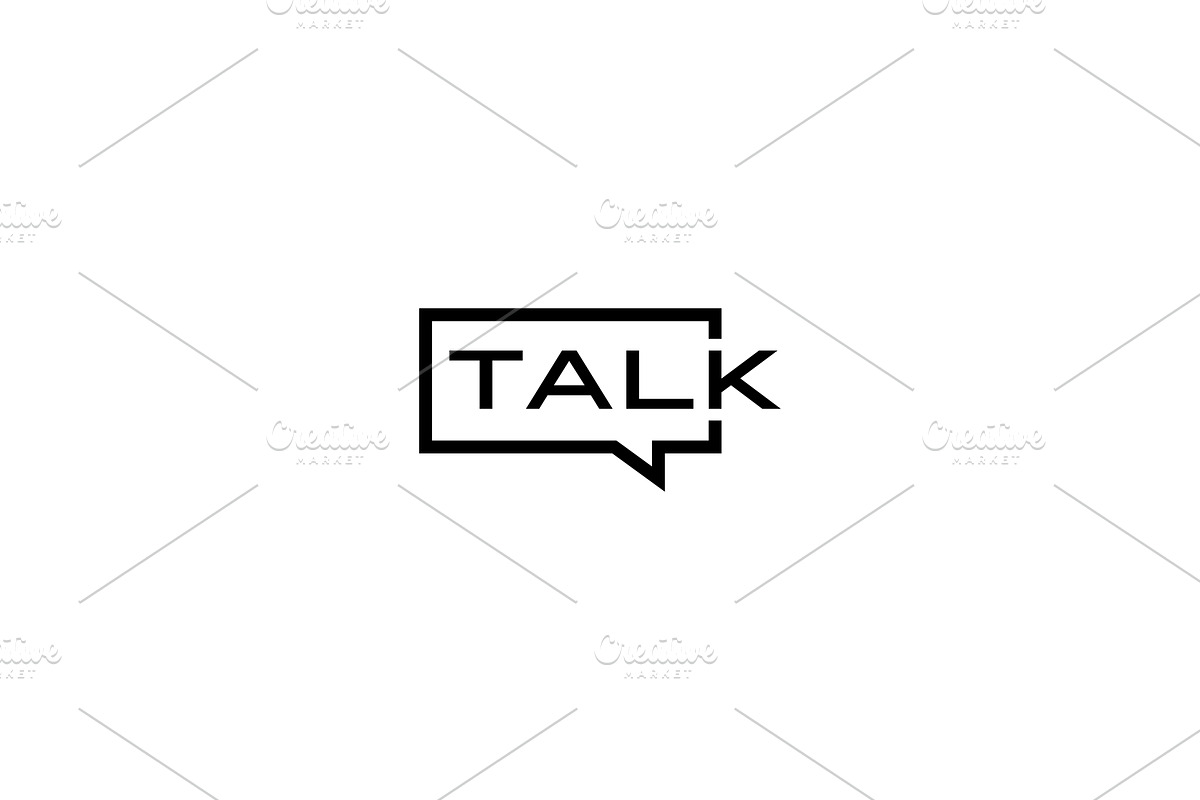 talk chat bubble logo vector icon in Logo Templates - product preview 8