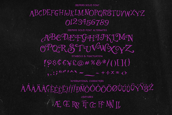 Jeepers Creepers Font Combo in Display Fonts - product preview 2