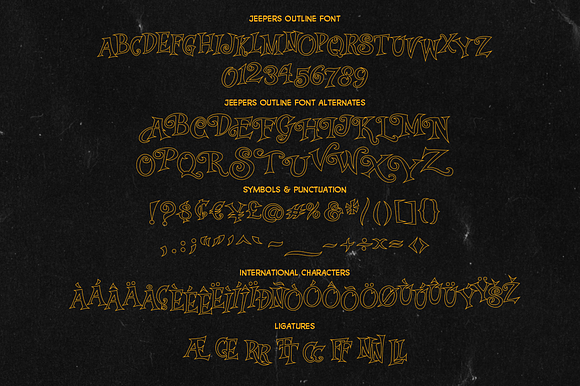 Jeepers Creepers Font Combo in Display Fonts - product preview 3