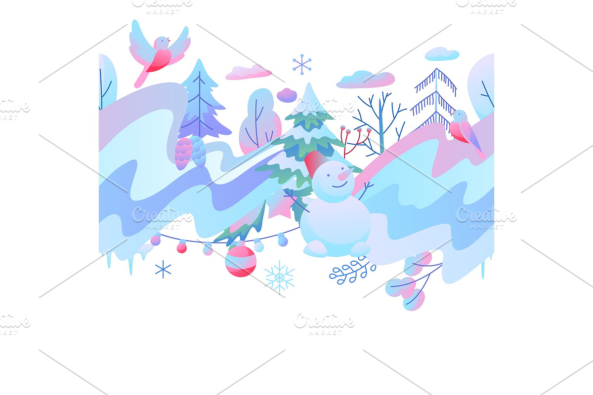 Seamless pattern with winter items. in Patterns - product preview 8