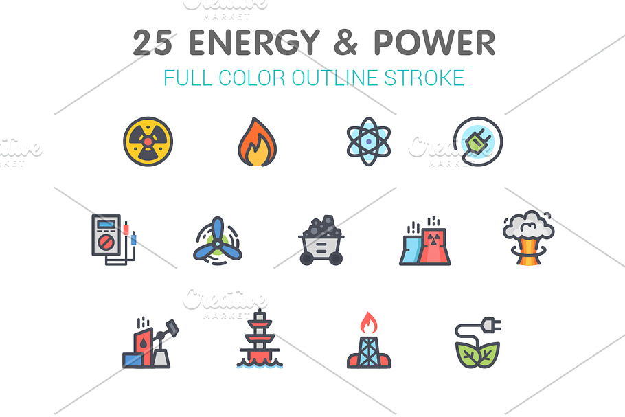 25 Energy & Power Color Icon in Icons - product preview 8