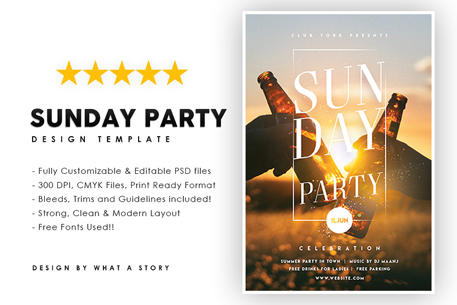 SUNDAY PARTY in Flyer Templates - product preview 8