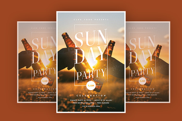 SUNDAY PARTY in Flyer Templates - product preview 1