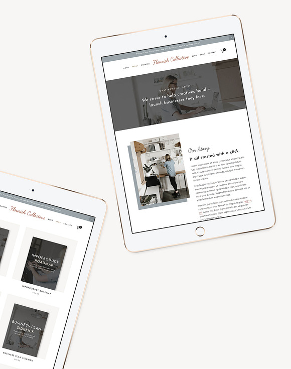 Flourish Squarespace Kit in Website Templates - product preview 2