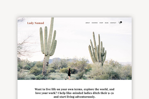 Lady Nomad Squarespace Kit