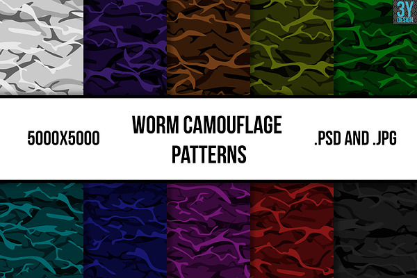 Worm Camouflage Patterns
