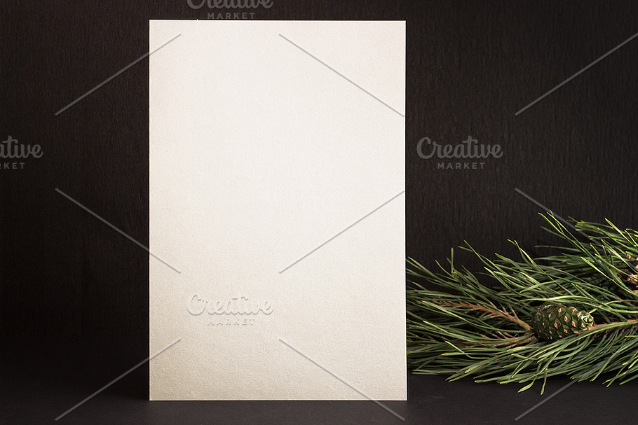 Mockup. Silver card. in Print Mockups - product preview 8