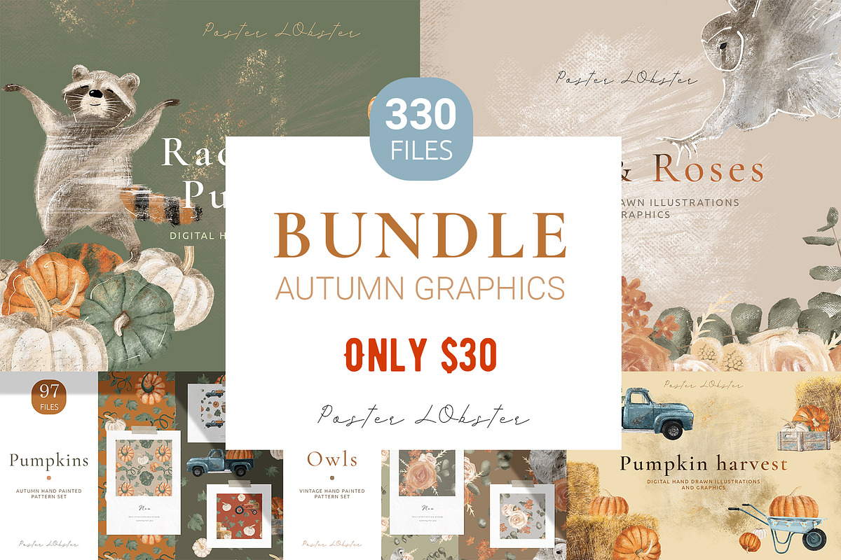 Sale! Autumn Graphics Bundle in Objects - product preview 8