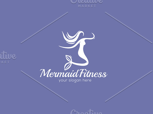 Mermaid - Fitness Logo Template in Logo Templates - product preview 1