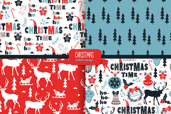 Stylish Christmas patterns in Patterns - product preview 3