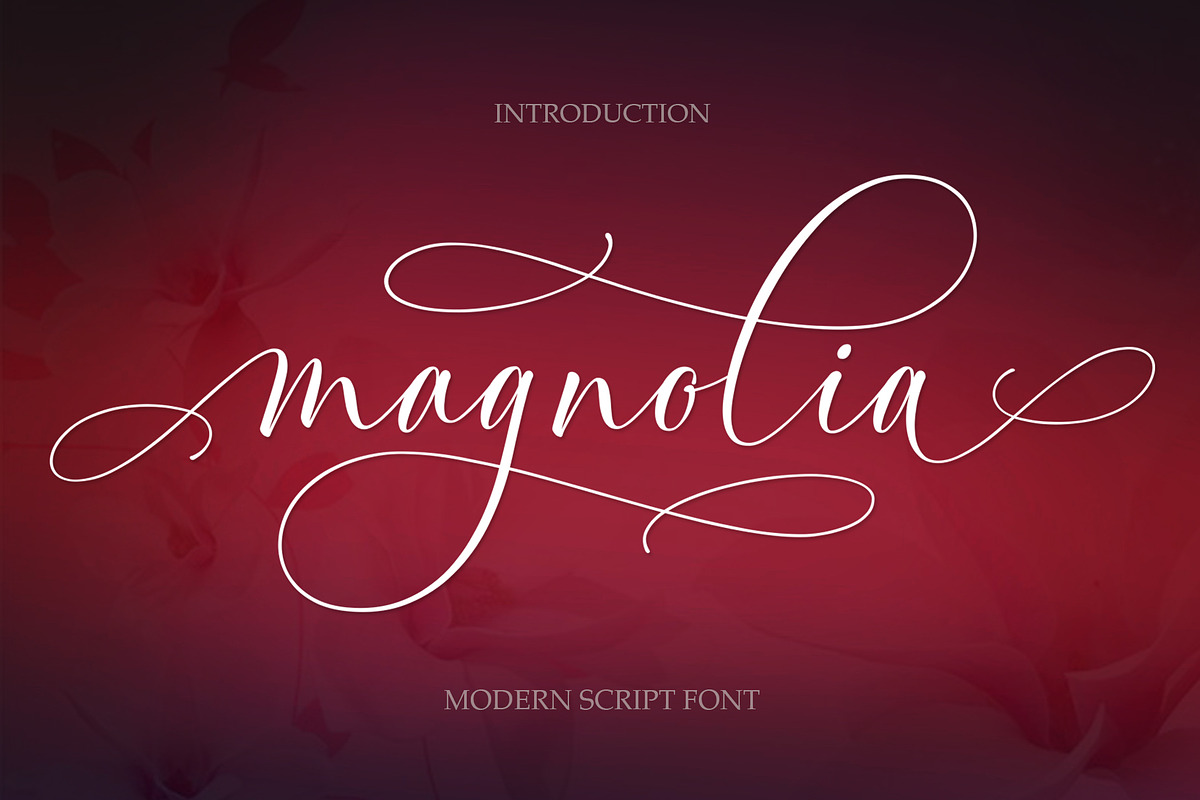 Magnolia Modern Script in Script Fonts - product preview 8