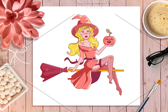 Witches. Halloween in Illustrations - product preview 5