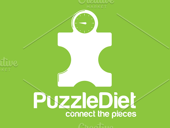 Puzzle Diet Logo Template in Logo Templates - product preview 2