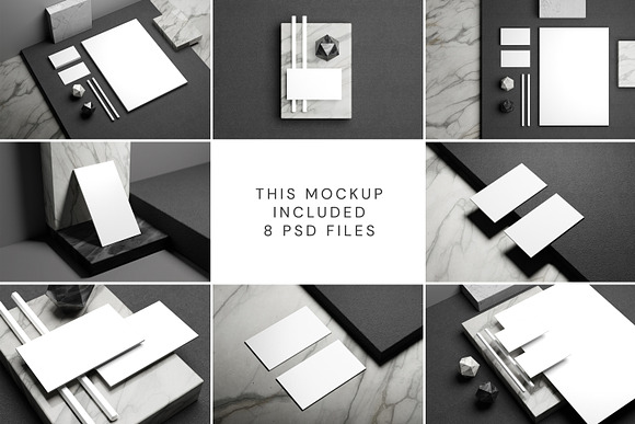 Minimal Corporate Stationery Mockup in Branding Mockups - product preview 11