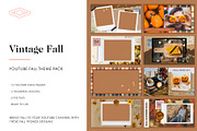 Vintage Fall Youtube Theme Pack
