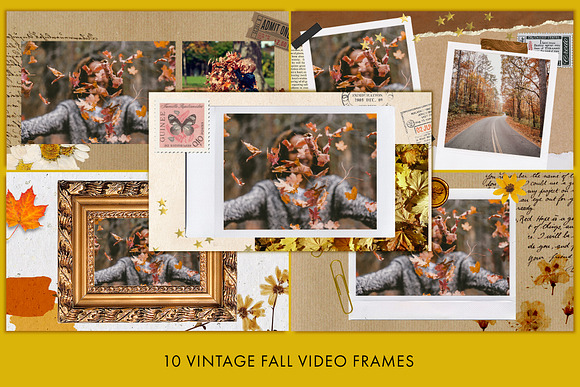 Vintage Fall Youtube Theme Pack in YouTube Templates - product preview 1
