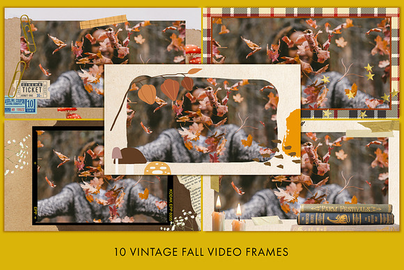 Vintage Fall Youtube Theme Pack in YouTube Templates - product preview 2