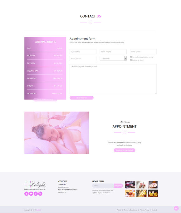 Delight - Balance of Body and Mind in Landing Page Templates - product preview 2