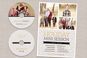 Holiday Mini Session Flyer cd labels