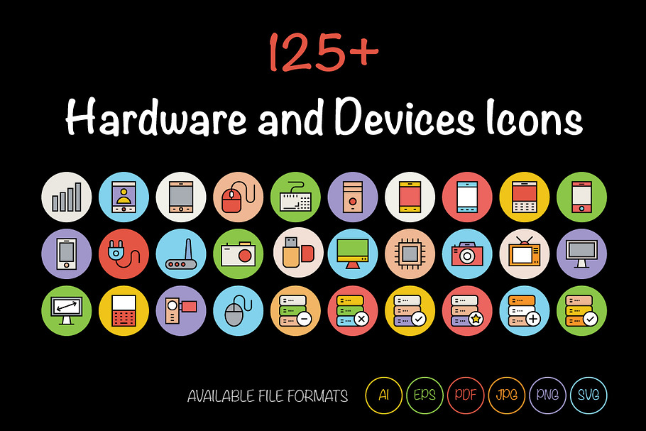 125+ Hardware and Devices Icons