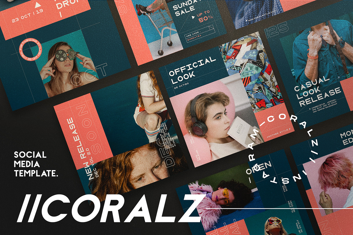 CORALZ - Social Media Template + Sto in Instagram Templates - product preview 8