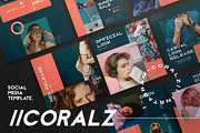 CORALZ - Social Media Template + Sto