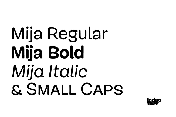 Mija Family in Sans-Serif Fonts - product preview 3