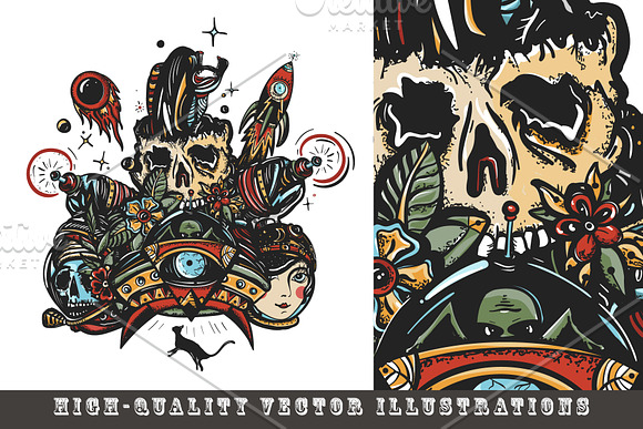 Love, Space + Robots tattoo in Graphics - product preview 10