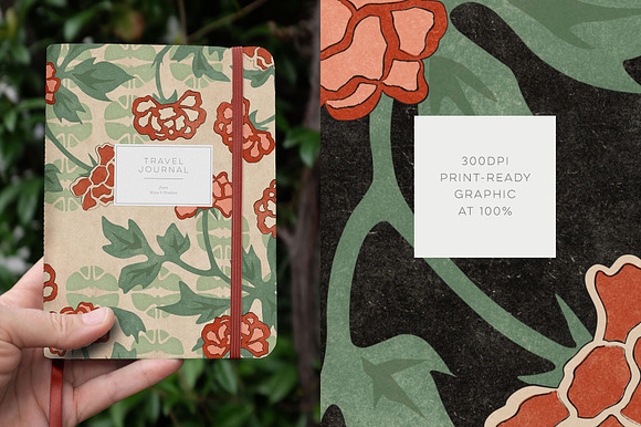 Vintage Japanese Flowers in Patterns - product preview 4
