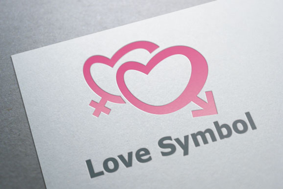 Love Symbol Logo in Logo Templates - product preview 8