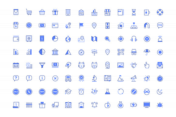 Business Line Design Icons Bundle in Business Icons - product preview 10