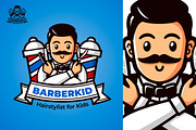 BarberKid - Mascot & Esport Logo