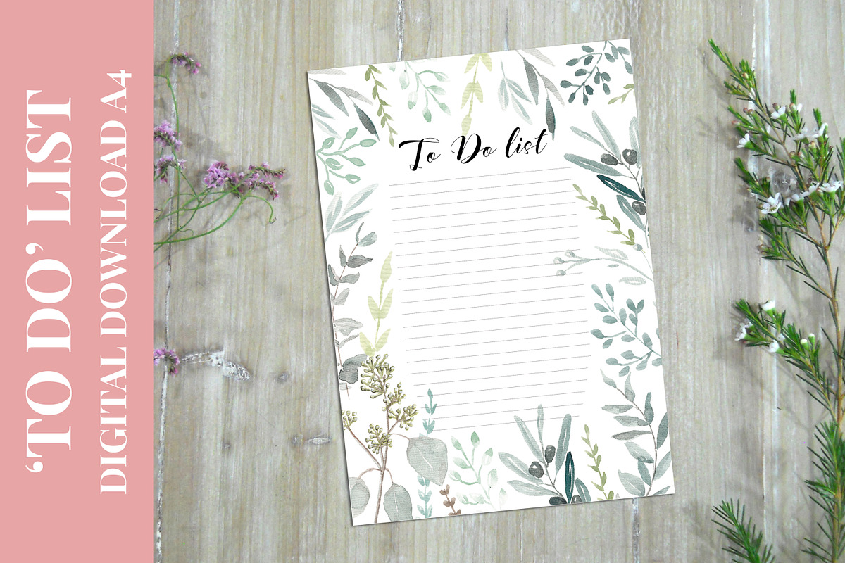 To Do List Planner A4 format in Stationery Templates - product preview 8