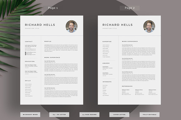 Resume/CV in Letter Templates - product preview 1