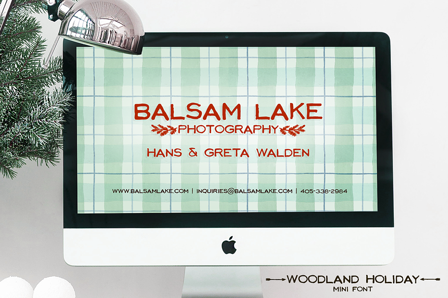 Woodland Holiday Font in Sans-Serif Fonts - product preview 8