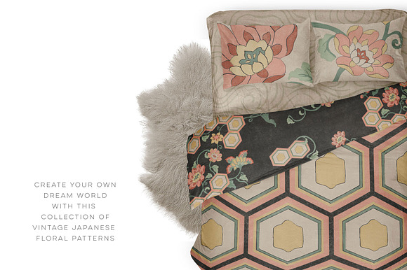 Floating Flowers: Japanese Graphics in Patterns - product preview 3