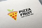 Pizza Fruit Logo