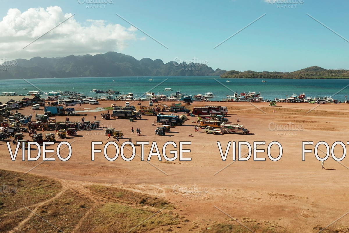 Coron town aerial view. Philippines in Graphics - product preview 8