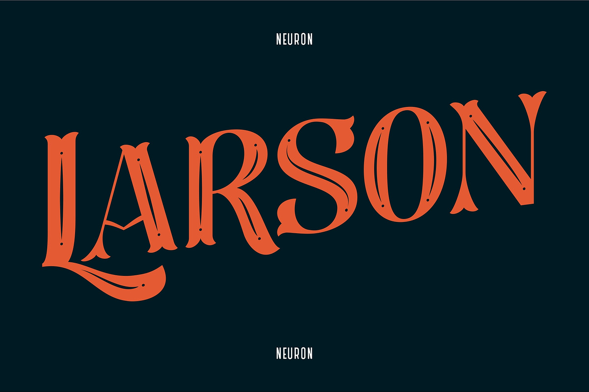 Larson Display Font in Display Fonts - product preview 8