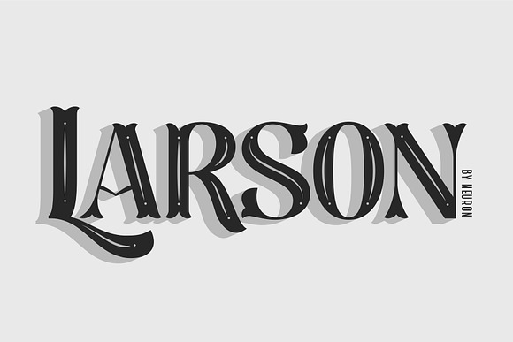 Larson Display Font in Display Fonts - product preview 1