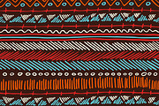 Boho seamless pattern tribal stripes