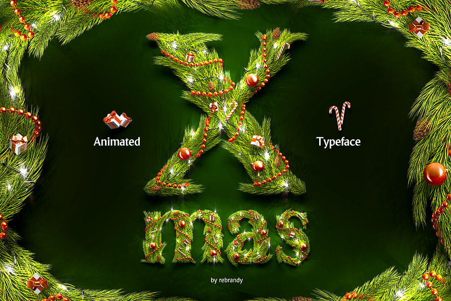 Christmas Animated Typeface