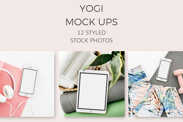 Yogi Mock Ups (12 Styled Images)