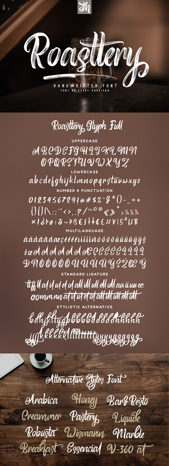 Roasttery - Handwritten Font in Script Fonts - product preview 10
