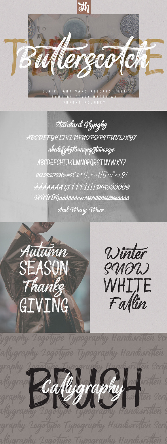 Butterscotch - Handwritten Font in Script Fonts - product preview 8