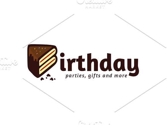 Birthday Cake Logo Template in Logo Templates - product preview 1