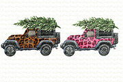 Monster truck leopard. Christmas