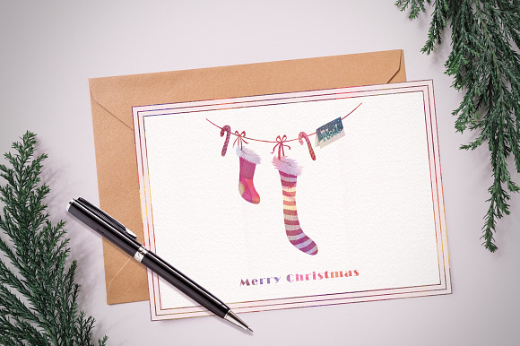Season's Greetings Graphics Set in Illustrations - product preview 3