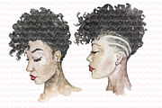Afro girl, hair 2